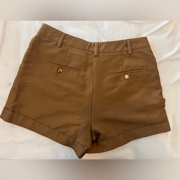 H&M shorts brown caramel tan with pockets women summer - Picture 7 of 9